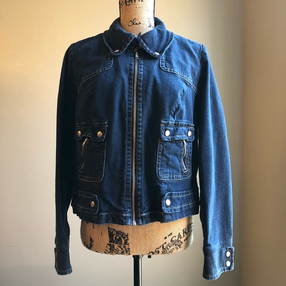 Lane Bryant Jackets & Blazers - Lane Bryant Denim Zip Jacket